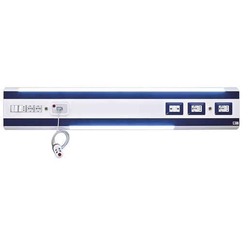 Wall-mounted bed head unit - Van - Sostel - horizontal / for intensive care service / for patient rooms