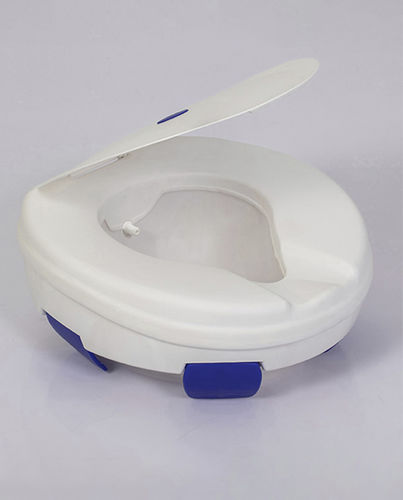 Raised toilet seat with armrests - 3725 - Novamed Medical Products - with lid