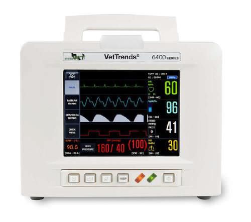 Portable Multi-parameter Monitor - Vet Trends® 6400 - SystemVET - ECG ...