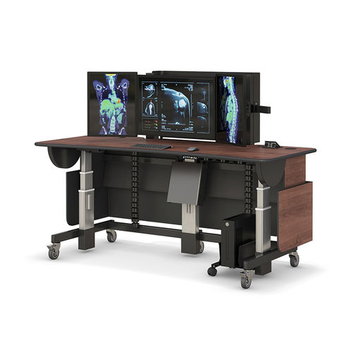 Medical computer workstation - ET7234_B_3_DX - AFC Industries - medical imaging / height-adjustable / mobile