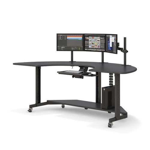 Medical computer workstation - HMSC9346 - AFC Industries - height-adjustable / mobile