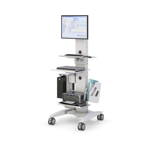 Height-adjustable support arm - MLCD200-01 - AFC Industries - for monitors / medical / mobile