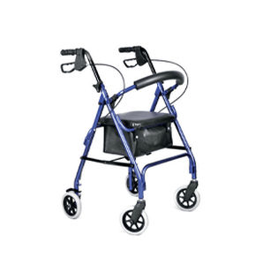 4-wheel rolling walker - HC0504 - CA-MI - aluminium frame / with seat / with basket