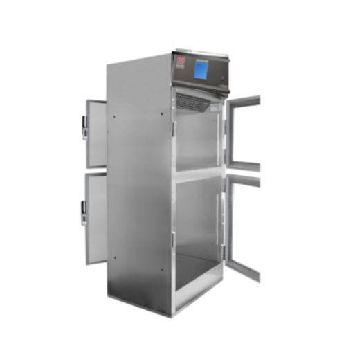 Warming cabinet - DSW-2AE -PT - Continental Metal Products - hospital / with shelf / with door