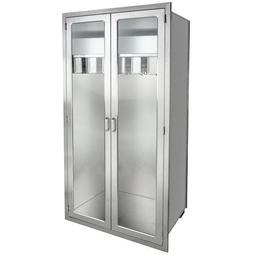 Catheter cabinet - SC2-WH-D  - Continental Metal Products - hospital / with door / modular