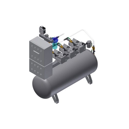 Medical vacuum pump - MEDEVICE 3×12 PBO - Bgs General Srl - manual / rotary vane / lubricated