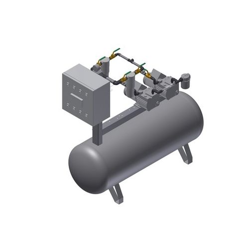 Medical vacuum system - MEDEVICE 2X12 PBO + FBD150 - Bgs General Srl - rotary vane / manual / lubricated