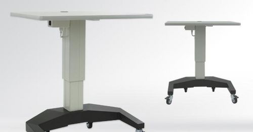 Electric ophthalmic instrument table - Atlas U Base  - S4OPTIK - height-adjustable / on casters