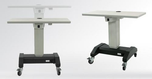 Electric ophthalmic instrument table - Atlas H-Base  - S4OPTIK - on casters / height-adjustable