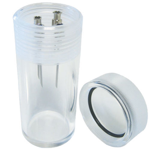 Needle container - PLEXIGLAS - Génia - for biohazards / autoclavable