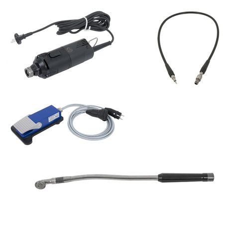Equine micromotor - Wired set n&deg;2 - Equus Dental - veterinary dental / electric / foot-operated