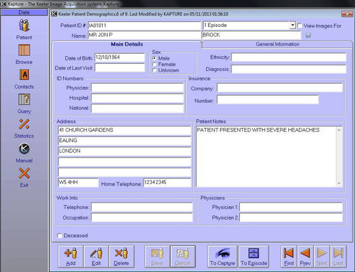 Import software - 3020-P-7036 - Keeler - file import / capture / printing