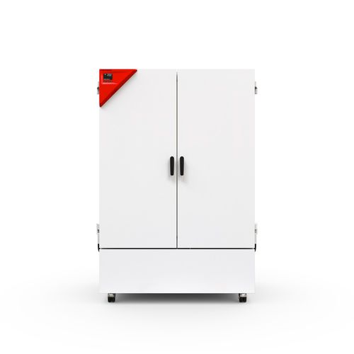 Laboratory incubator on casters - KB 720 - BINDER GmbH - stainless steel / 2 doors / cooling