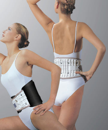 Lumbar support belt - Expander  - Optec USA - adult / semi-rigid / with air inflation system