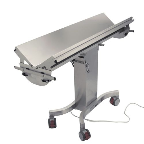 Electric veterinary operating table - ATLAS - Everest Tecnovet - for small animals / variable height / V shaped pannel