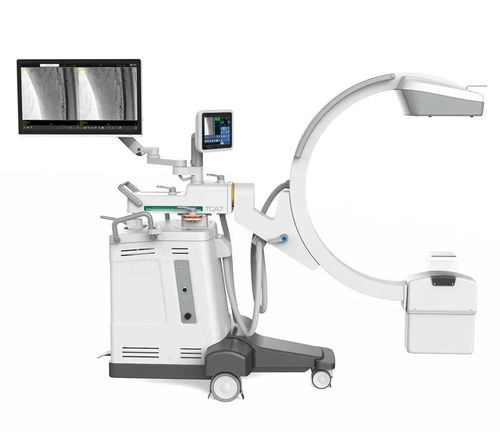 Mobile C-arm - TCA 7 - Technix - with flat panel detector / with integrated video monitor