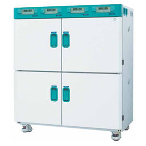 Floor-standing laboratory incubator - IB-02G series - Jeio Tech - on casters / stainless steel / 2 doors