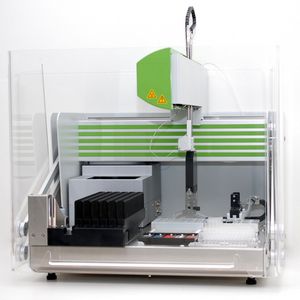 Robotic sample preparation system - e-Robot2 - GSG Robotix - laboratory / ELISA test / IFA