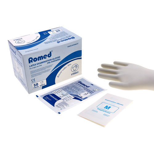 Latex gloves - 700 - Romed Holland - examination / sterile / S
