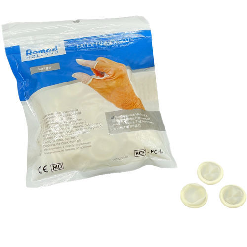 Latex gynecological finger cot FCM Romed Holland