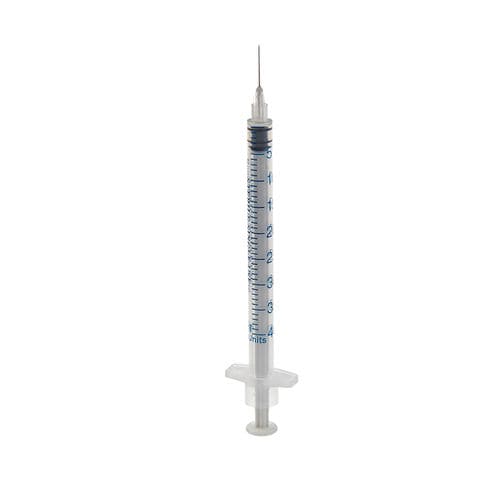 Subcutaneous injection syringe - 3IS-1ML-40 - Romed Holland - dosing / insulin / 1 ml