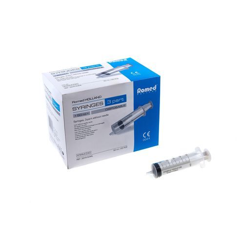 Dosing syringe - 3SYR-50ML - Romed Holland - suction / 50 ml / sterile