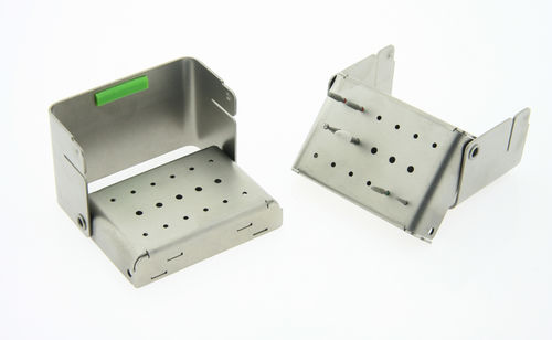 Dental bur rack - 19136 series - NICHROMINOX - benchtop / stainless steel / with lid