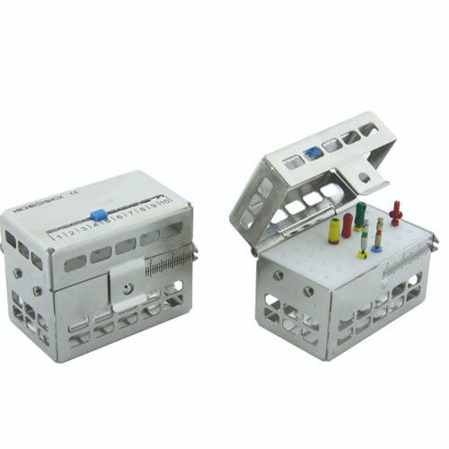 Dental instrument sterilization cassette - 182150 - NICHROMINOX - perforated / stainless steel