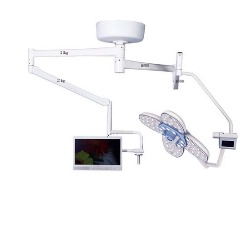 Ceiling-mounted surgical light - EXLED6500 - Shanghai Zhenghua Medical Equipment - LED / 2-arm / 97