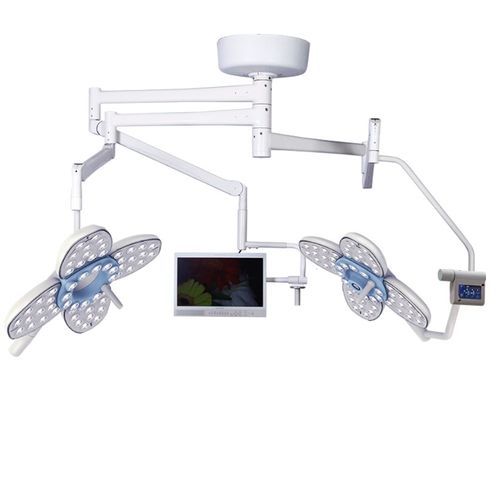 Ceiling-mounted surgical light - EXLED6500 - Shanghai Zhenghua Medical Equipment - LED / 3-arm / 97