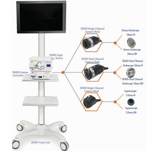 Eastern konvergens leder Endoscope camera head - 3DHD - Viking Systems - digital / 3D / HD