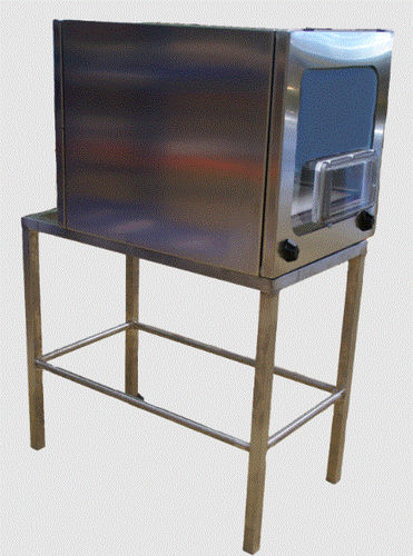 Waste cabinet - CIT INOX - LM Realisations - mobile / stainless steel / transparent