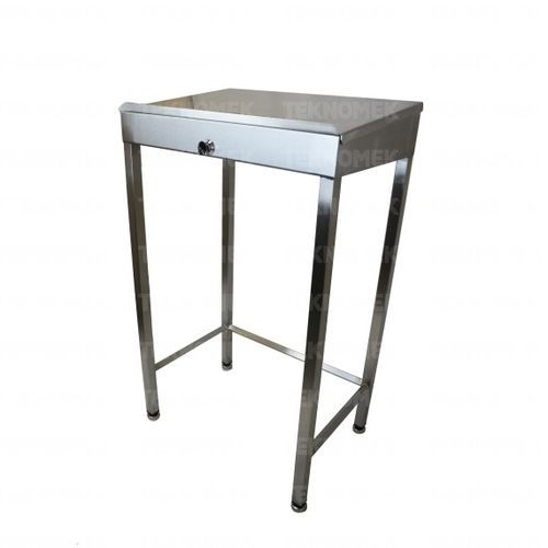 Square desk - DEWR series - TEKNOMEK - with drawer / workstation