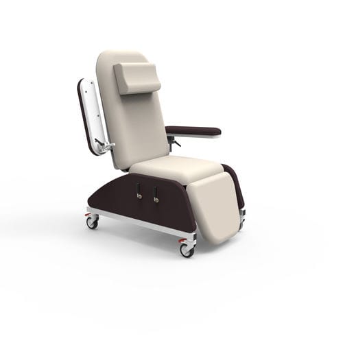 Manual blood donor chair - PY-YS - Nanning Passion Medical Equipment - 3-section / on casters