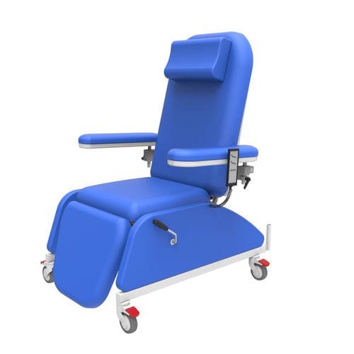 Electric blood donor chair - PY-YD-810 - Nanning Passion Medical Equipment - 3-section / on casters