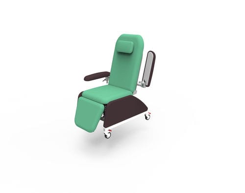 Electric dialysis chair - PY-YD-810（upgraded） - Nanning Passion Medical Equipment - 3-section / on casters