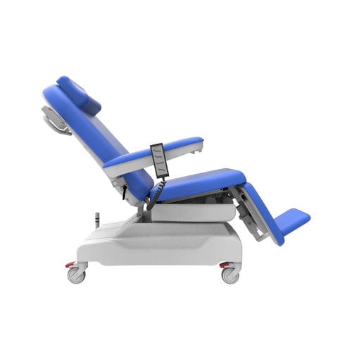 Electric dialysis chair - PY-YD-310（upgraded） - Nanning Passion Medical Equipment - 3-section / on casters / height-adjustable