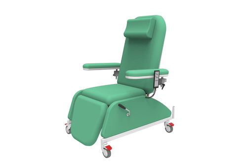 Electric blood donor chair - PY-YD-810 - Nanning Passion Medical Equipment - 3-section / on casters / Trendelenburg