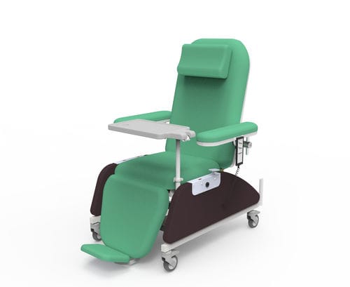 Electric blood donor chair - PY-YD-810(upgraded) - Nanning Passion Medical Equipment - 3-section / with legrest / with footrest
