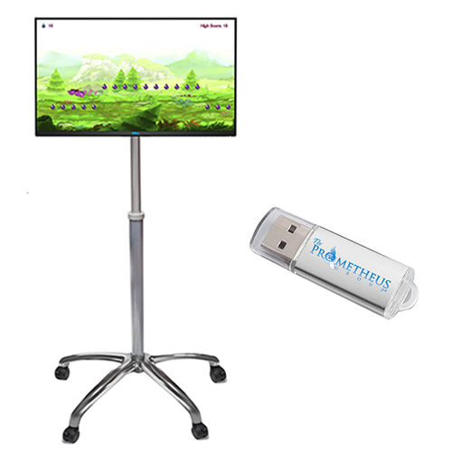 Pelvic floor rehabilitation system with pelvic electromyography - (ANOP) Morpheus® PMR  - The Prometheus Group - on casters