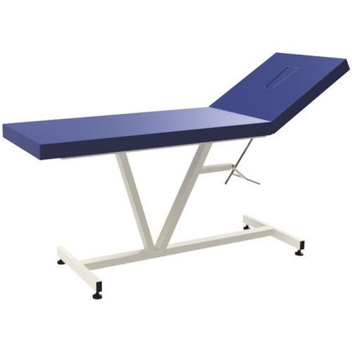 Manual examination table - 4005.001 - KIS Produkt - with adjustable backrest / fixed-height / 2-section