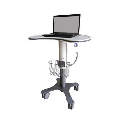 Laptop telemedicine cart - KIDNEY - Lund Industries - accessories / mobile / height-adjustable