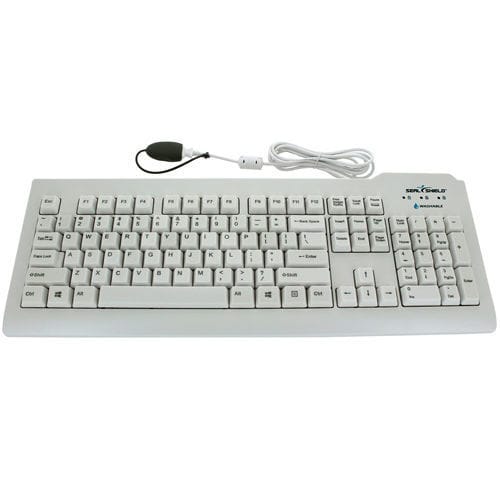Keyboard with numeric keypad - Clean Glow™ - Seal Shield - USB / waterproof / backlit