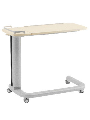 Overbed table on casters - Corail GHTML6DF - AHF - ATELIERS DU HAUT FOREZ