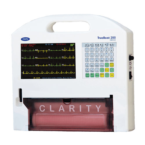 Resting electrocardiograph - TrueBeat 200 - Clarity Medical - 4-channel / 12-channel / 3-channel