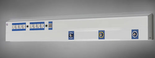 Wall-mounted bed head unit - BASIC - Koncare medical Technologie - horizontal / modular / for intensive care service