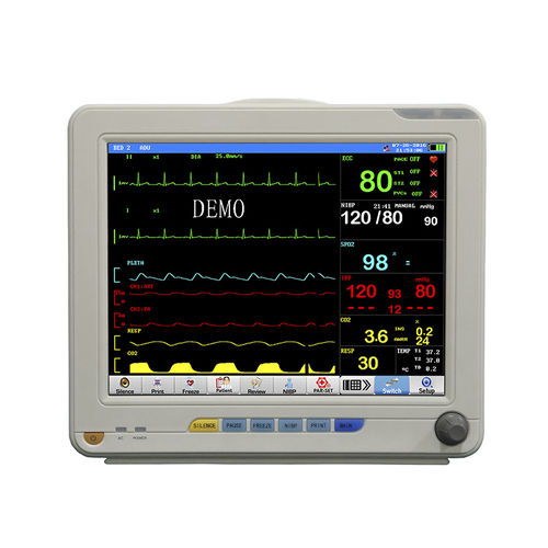 Tabletop patient monitor - JR2000E - SHANXI JERRY MEDICAL - ECG / respiratory rate / TEMP