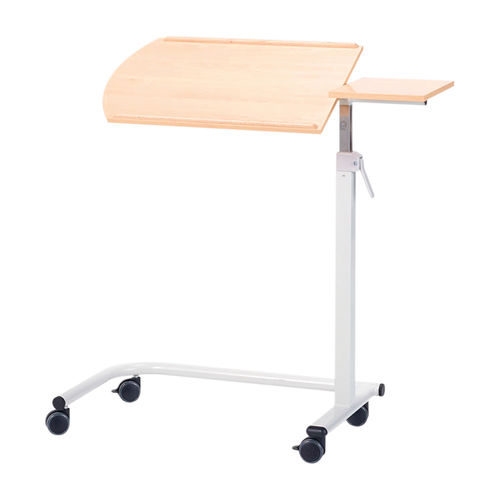 Height-adjustable overbed table - 10.ME.1828 - JMS Healthcare Furniture - on casters / tilting / manually operated