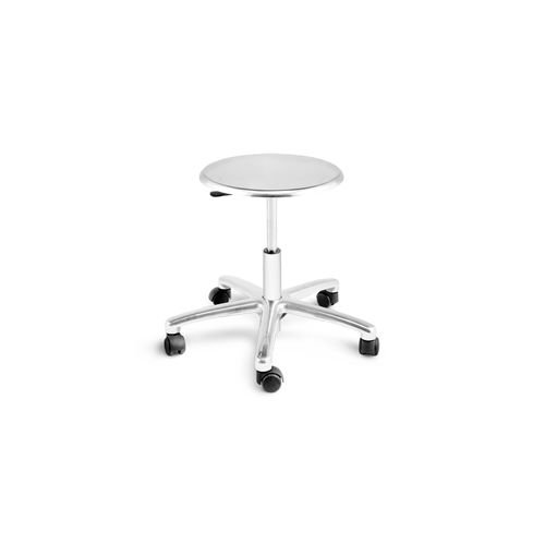 Healthcare facility stool - 10.AD.1409.I - JMS Healthcare Furniture - height-adjustable / on casters / gray