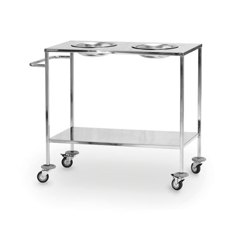 Medical trolley - 10.MC.7112 - JMS Healthcare Furniture - for general purposes / transport / stainless steel